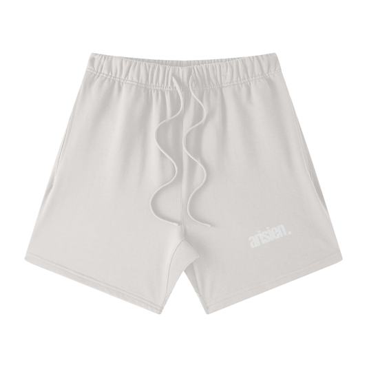 Streetwear Unisex Heavyweight Earth Tone Loose Fit Cotton Shorts